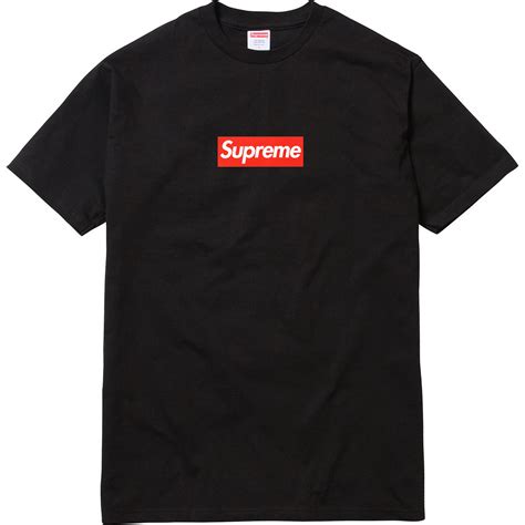 supreme box black tee